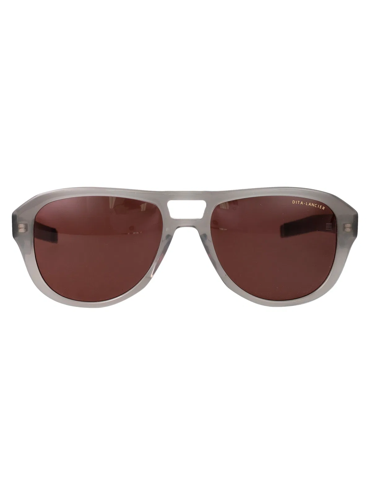 Stone Grey - Brushed Antique Silver Metal Sunglasses