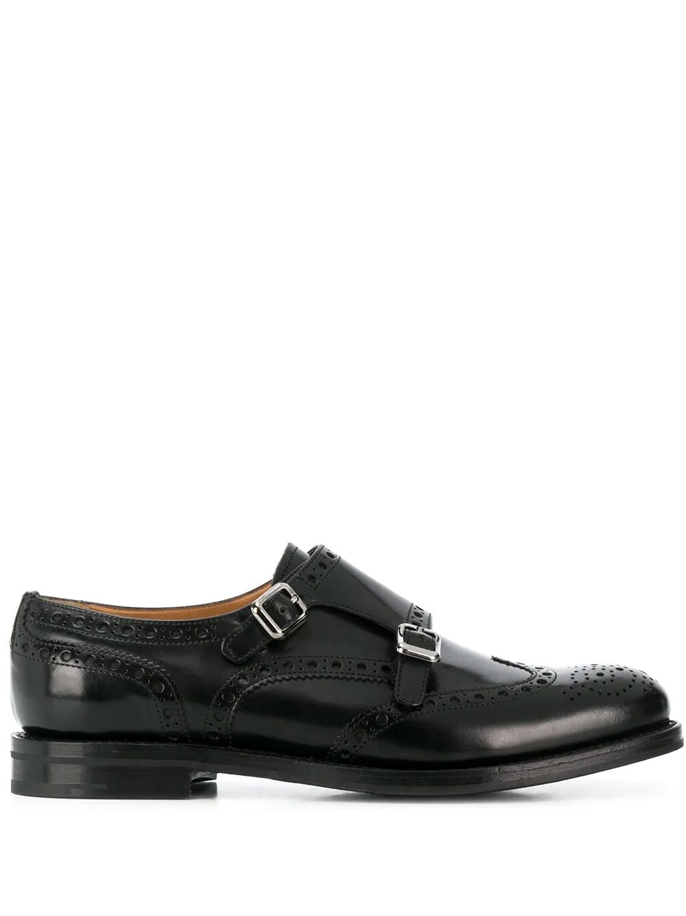 Monk-Strap Full Brogue Shoes