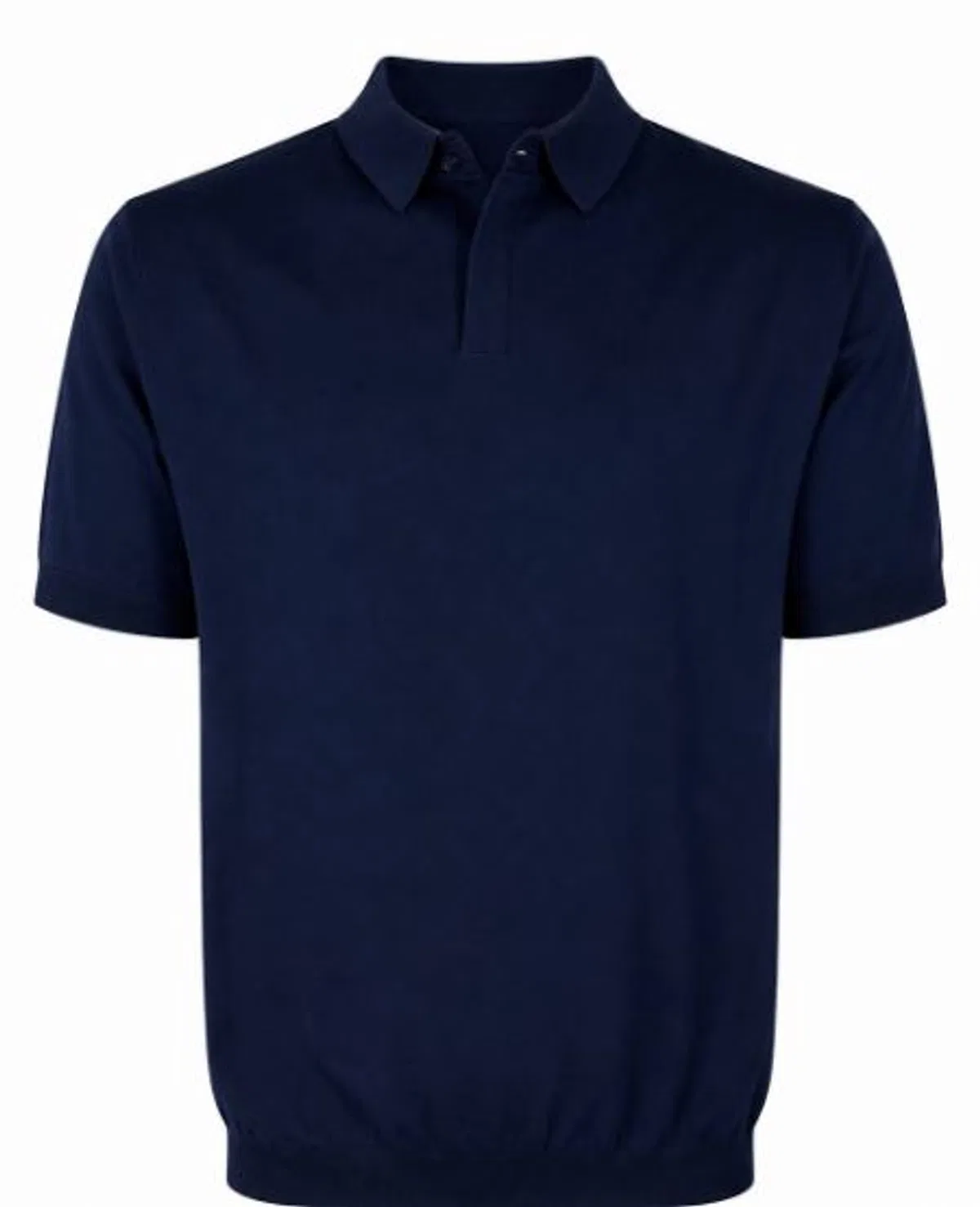 Navy Blue Polo Collar T-Shirts Polos