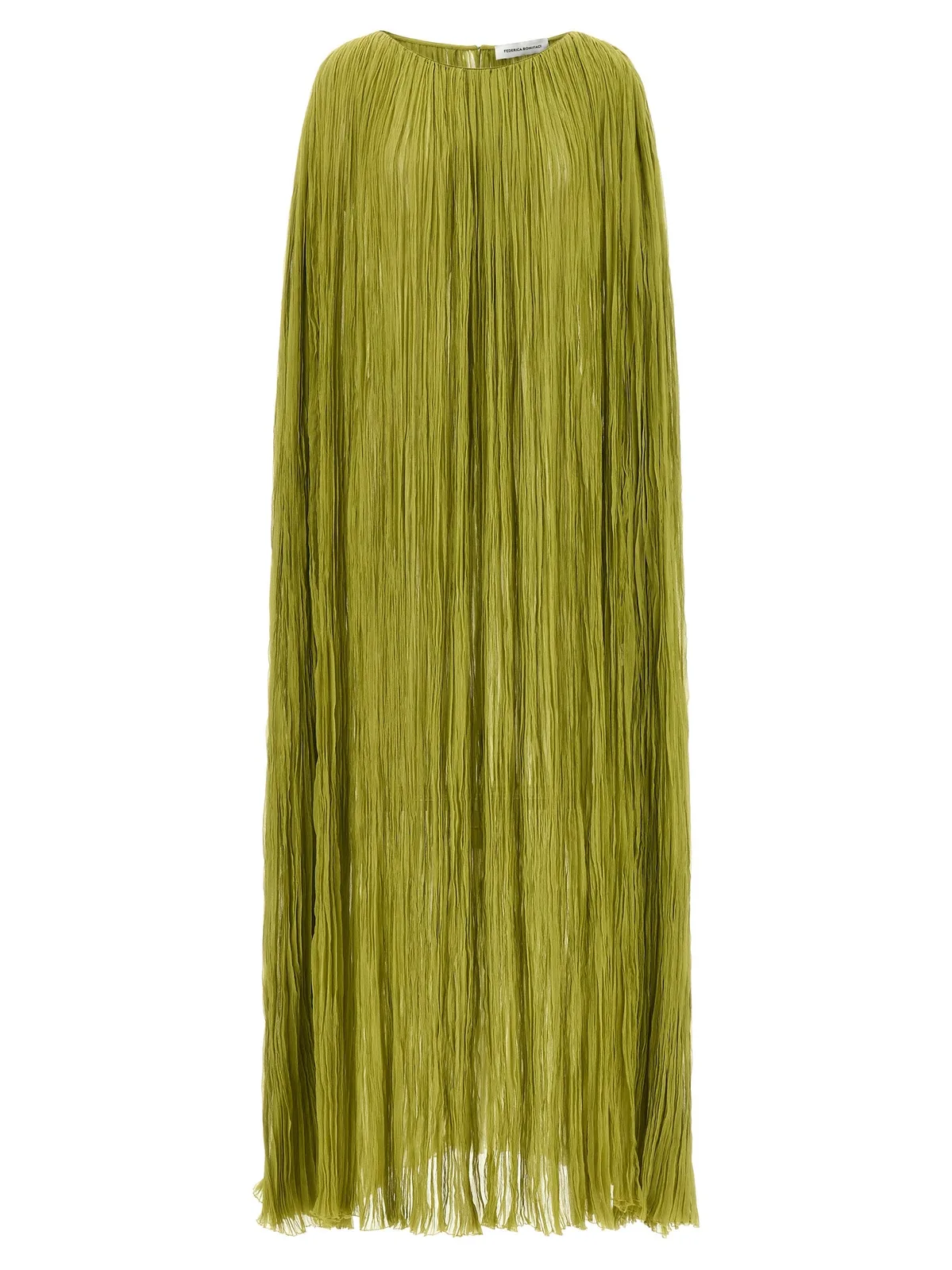 'The Pleated Dress Cape' Dress