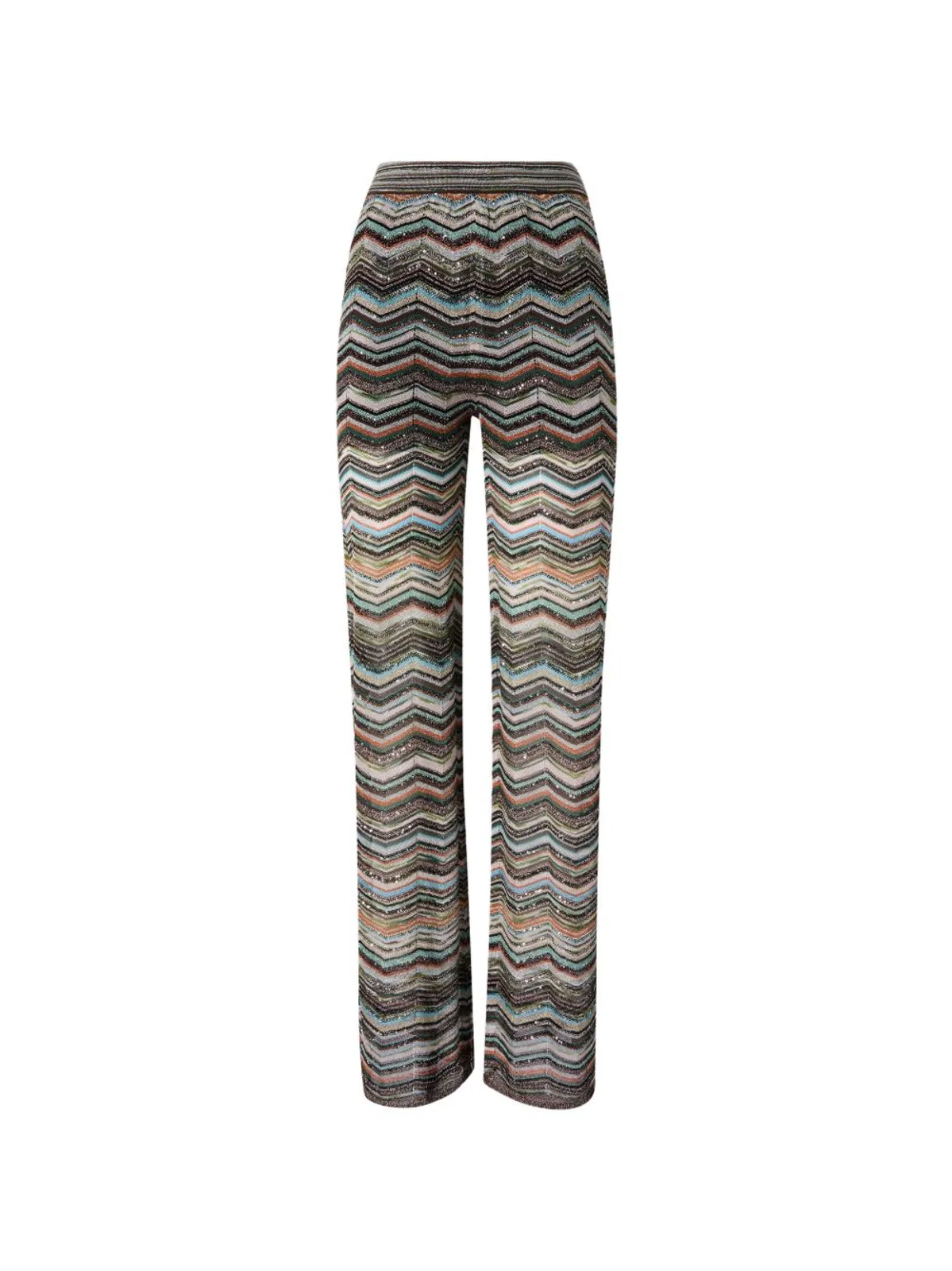Zig Zag Motif Trousers