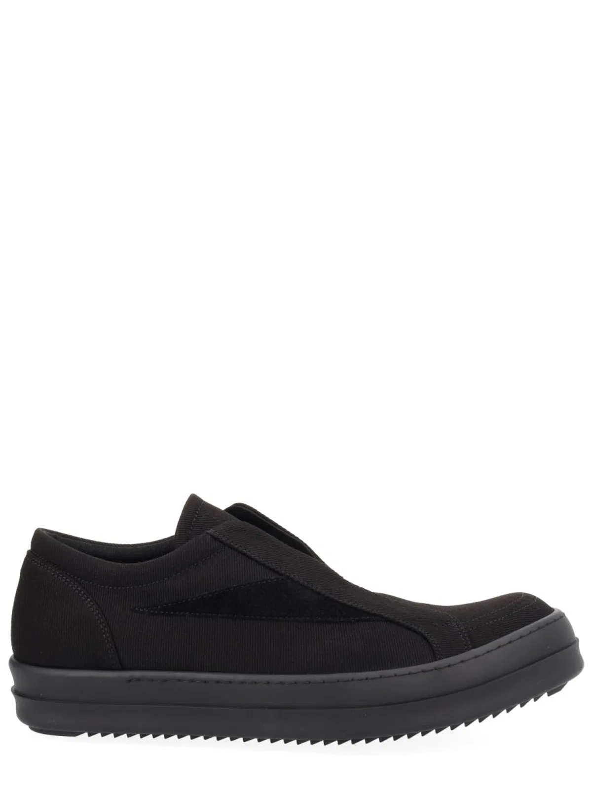 Black Cotton Calf Leather Sneaker