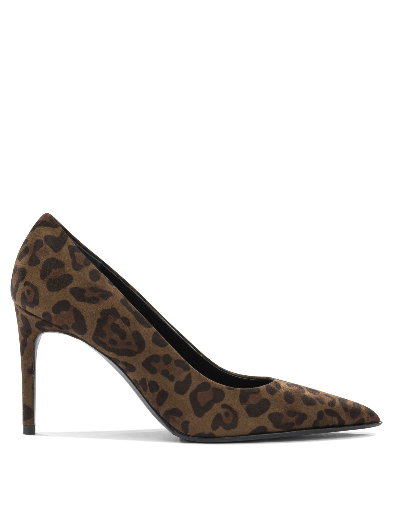 Brown Suede Rubber Heels