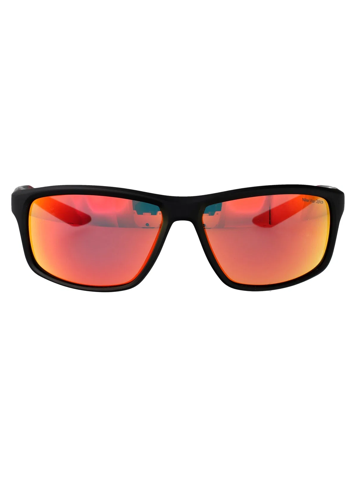 Matte Black/Red Mirror Acetate Sunglasses