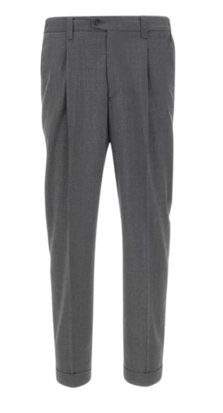 Grey Cotton Trousers