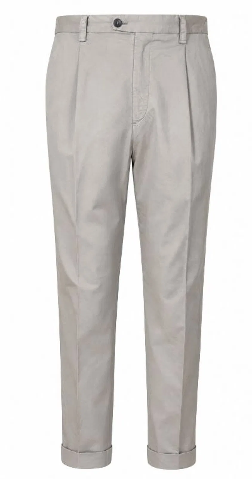 Mud Grey Cotton Trousers