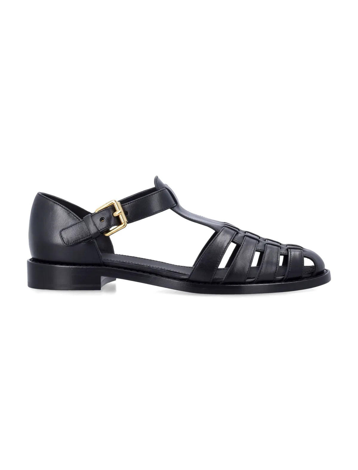 Kelsey Calf Leather Black Sandals