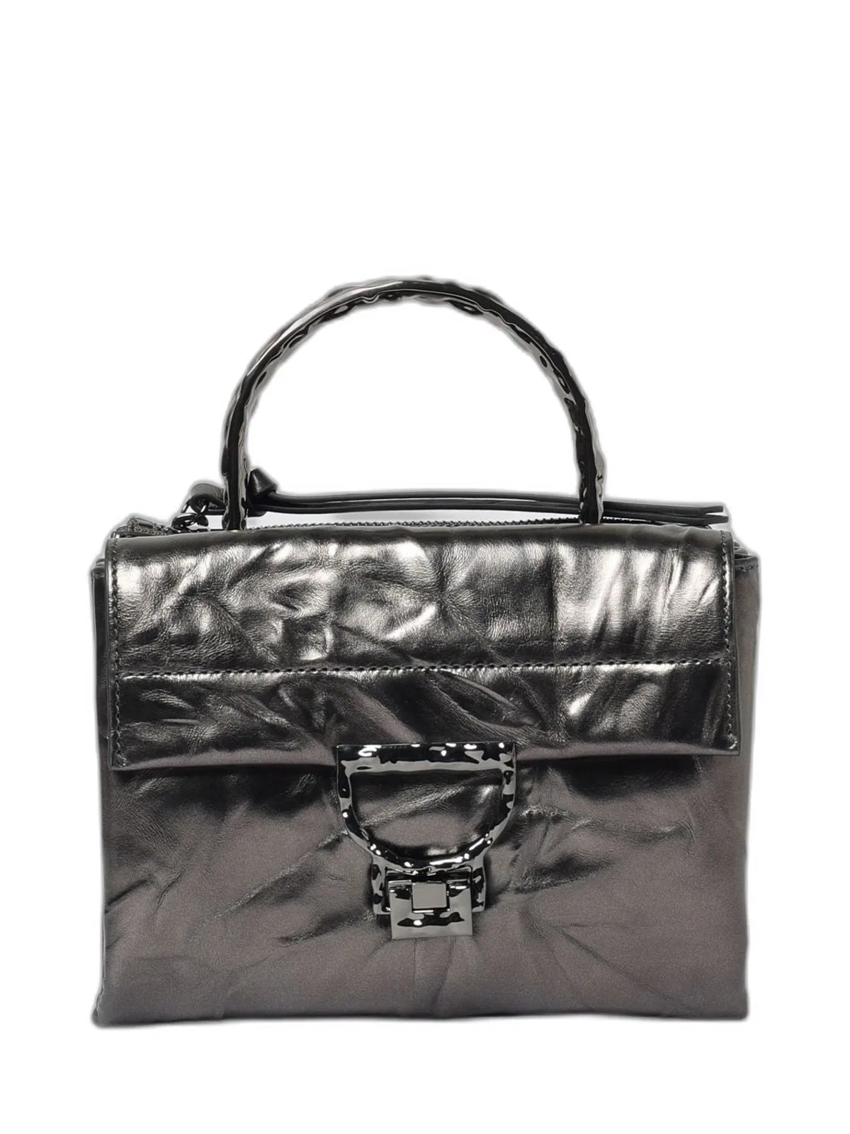 Metallic Leather Handbag