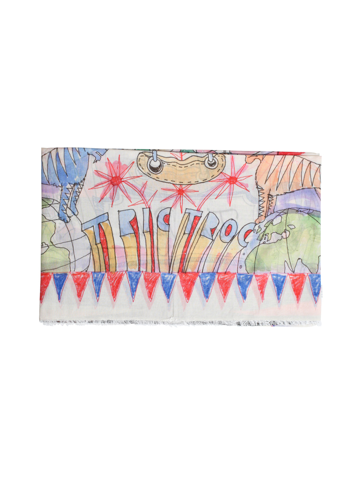 Backgammon 130X135cm Cotton And Cashmere Scarf