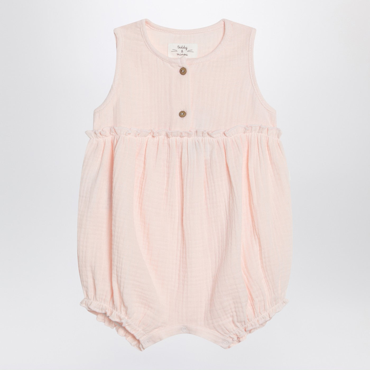 Teddy & Minou Pink Cotton Romper