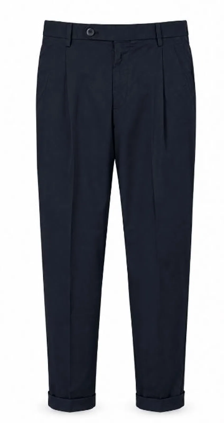 Gta Blue Cotton Lino Polyamide Trousers