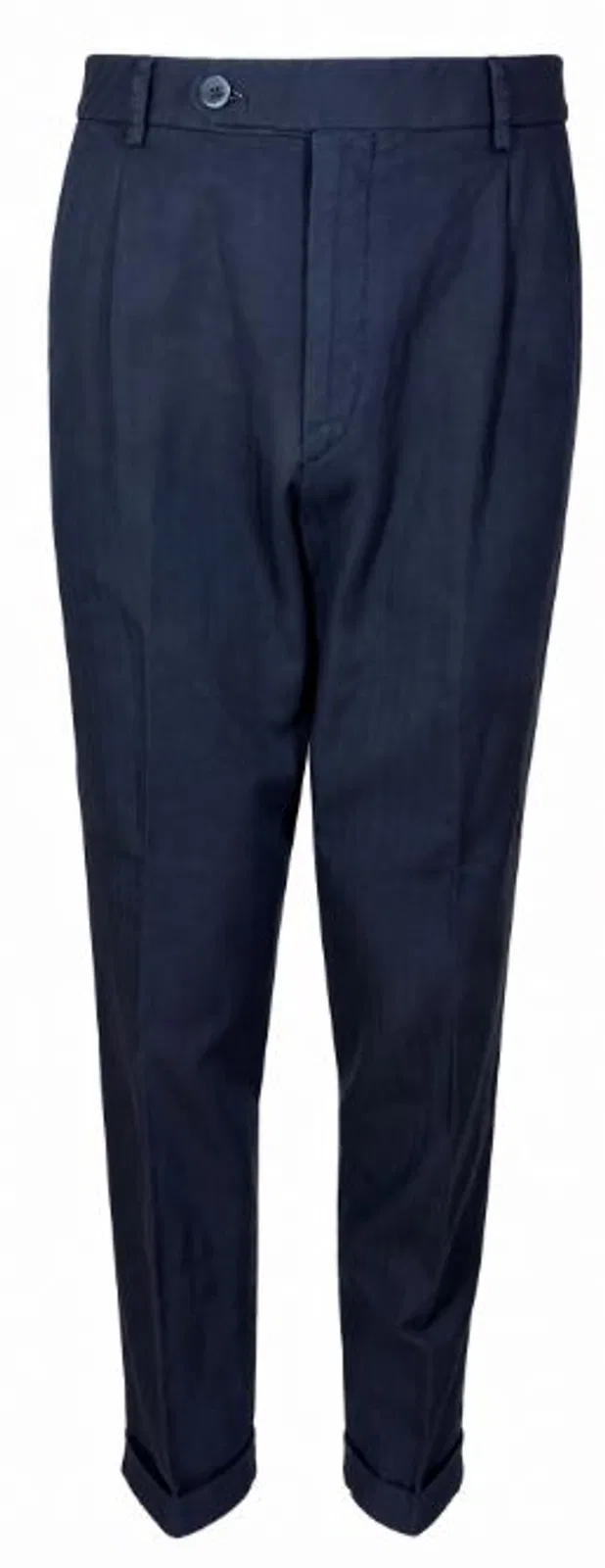 Gta Blue Cotton Lino Polyamide Trousers