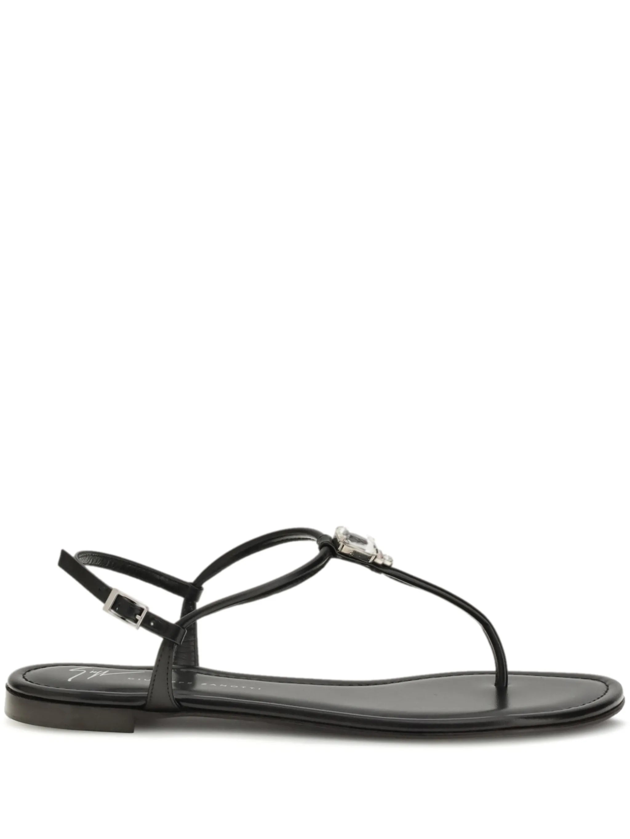 Muse Laminated Lamb Kidskin Sandal