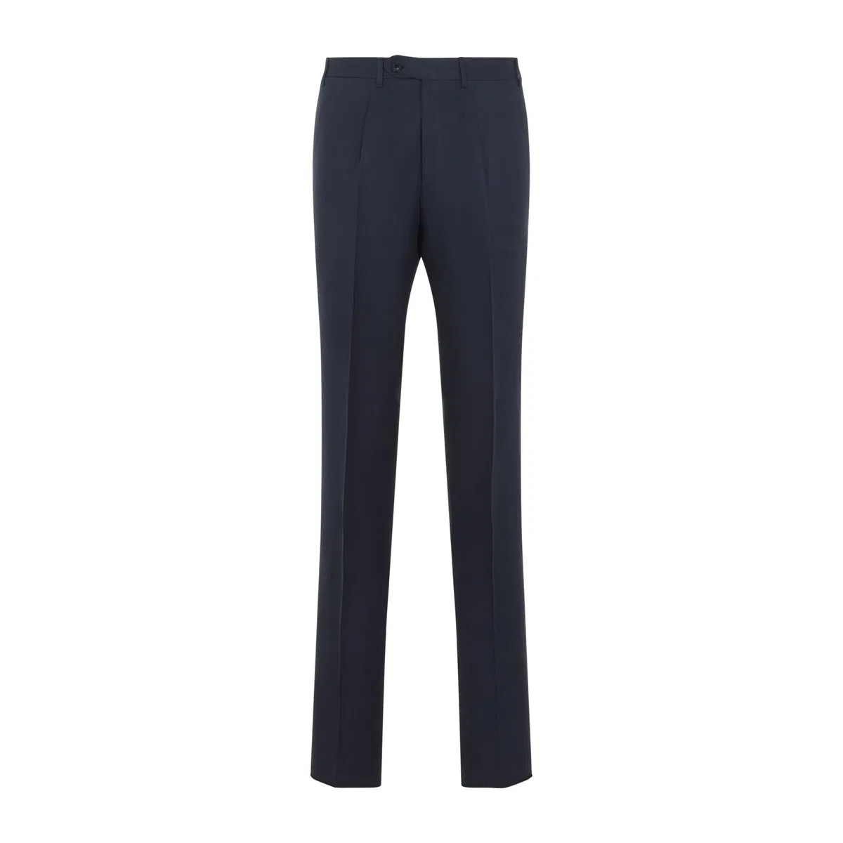 Canali Navy Blue Linen Pants
