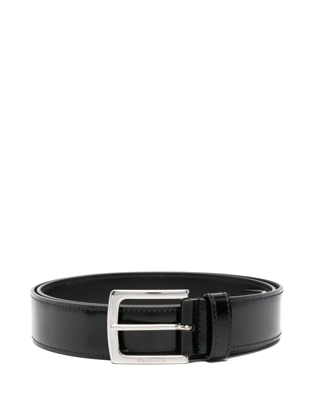 Square Buckle Leather Belt