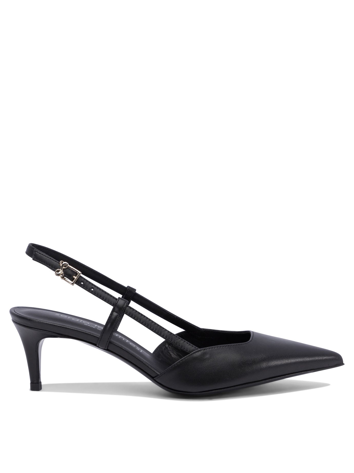 Leather Black Heeled Shoes