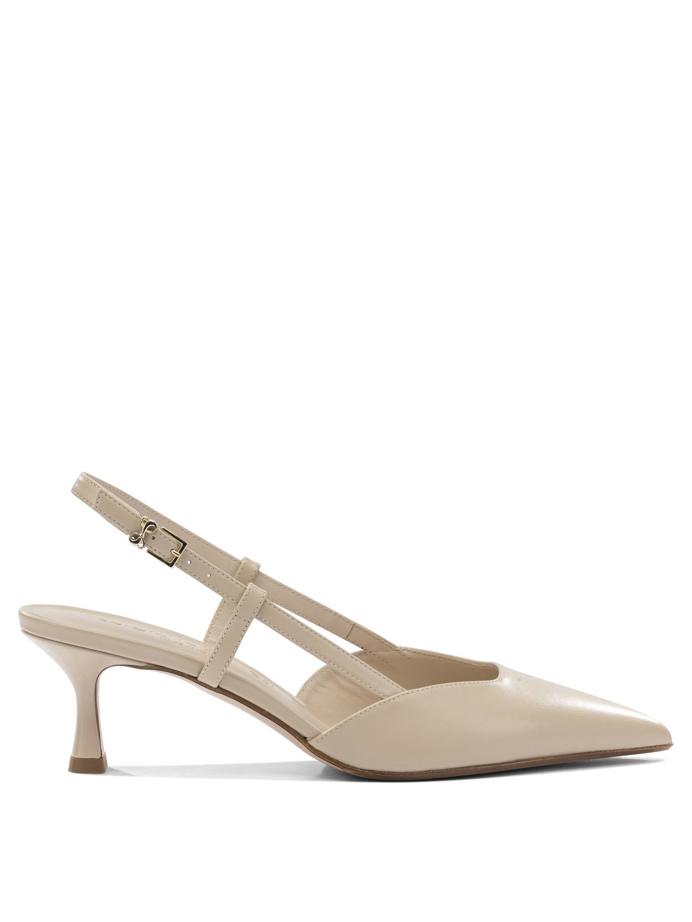 Pink Leather Heeled Shoes