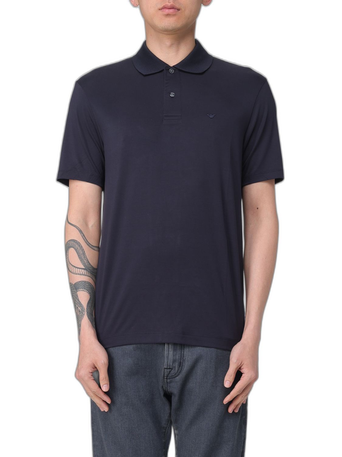 Logo Button Polo Shirt