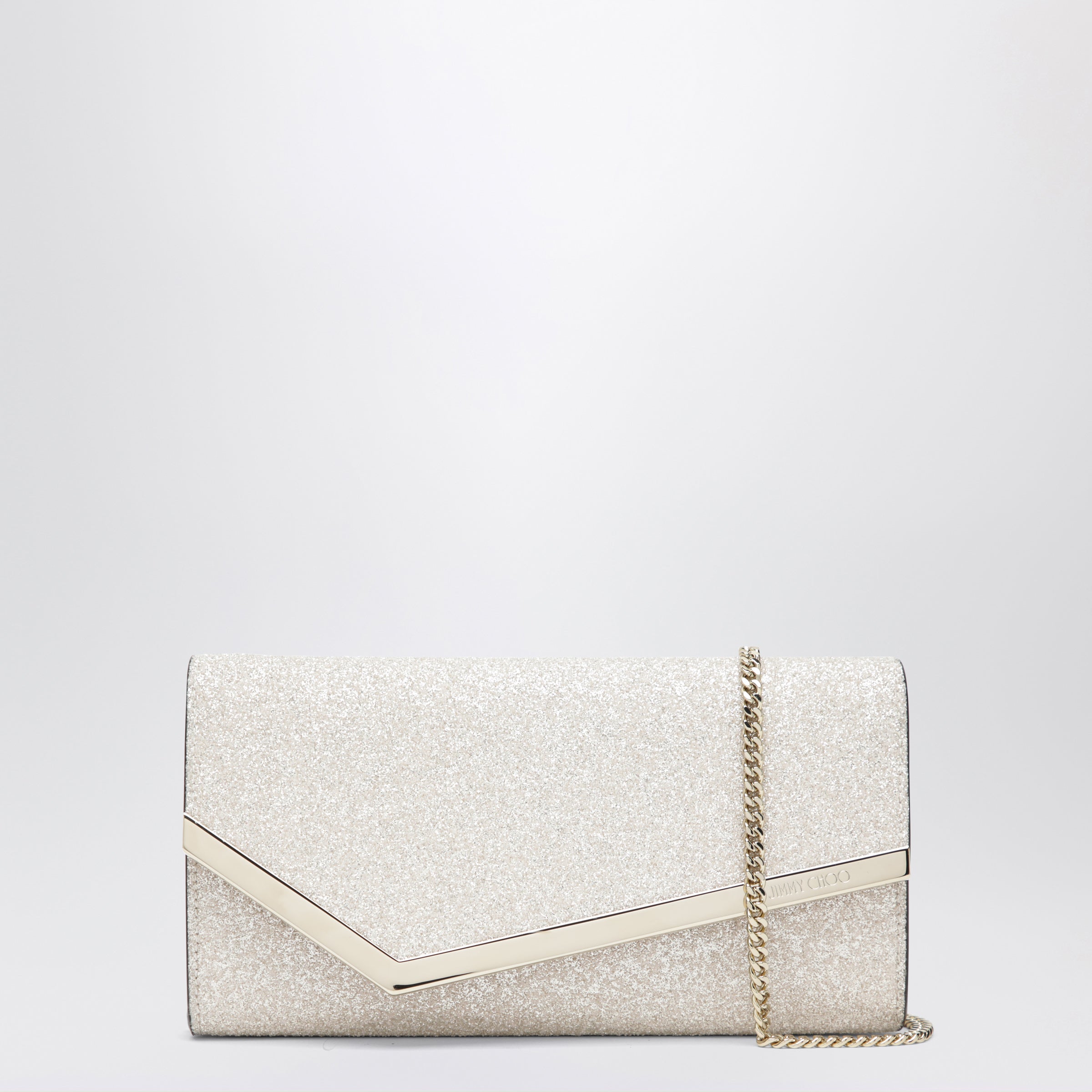 Emmie Pouch With Light Gold Microglitter
