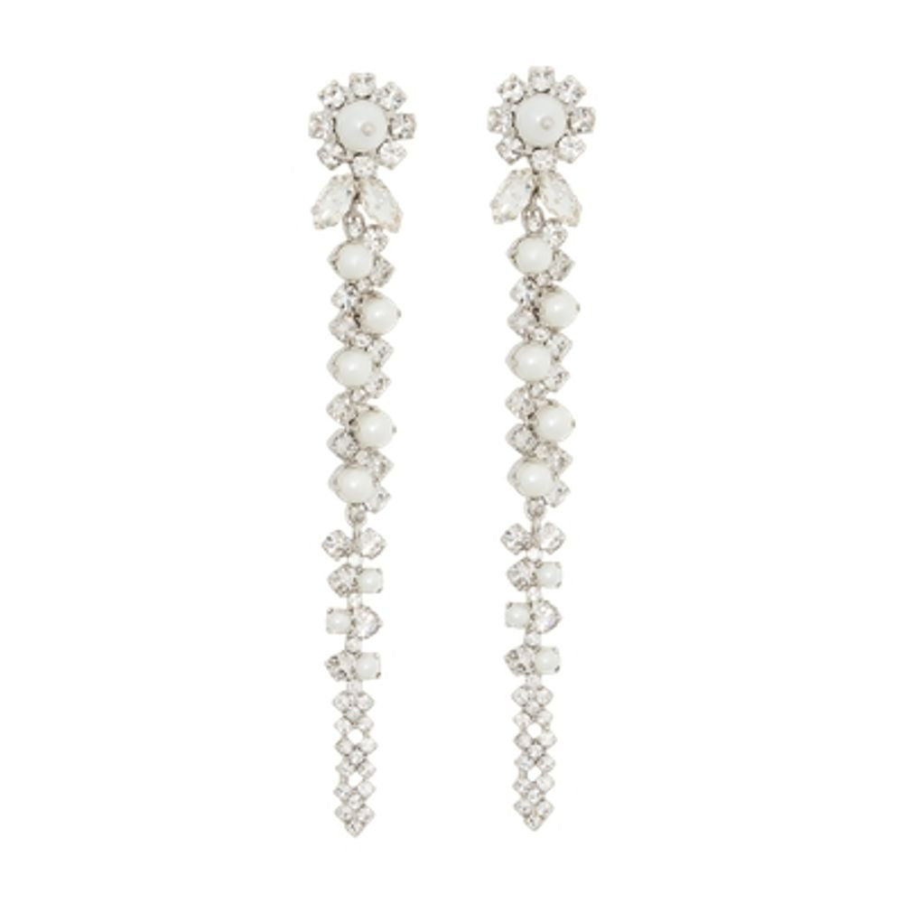 Drip Earrings - - Crystal - Ivory