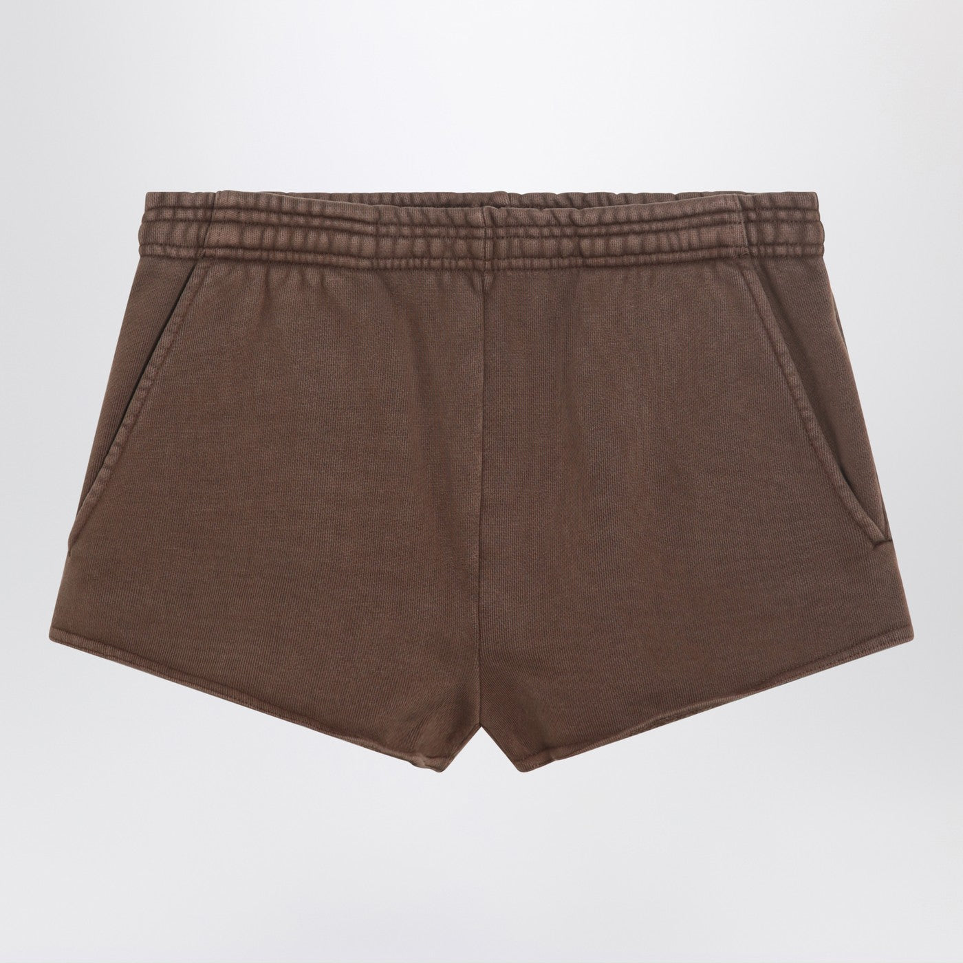 Cotton Brown Flared Trousers