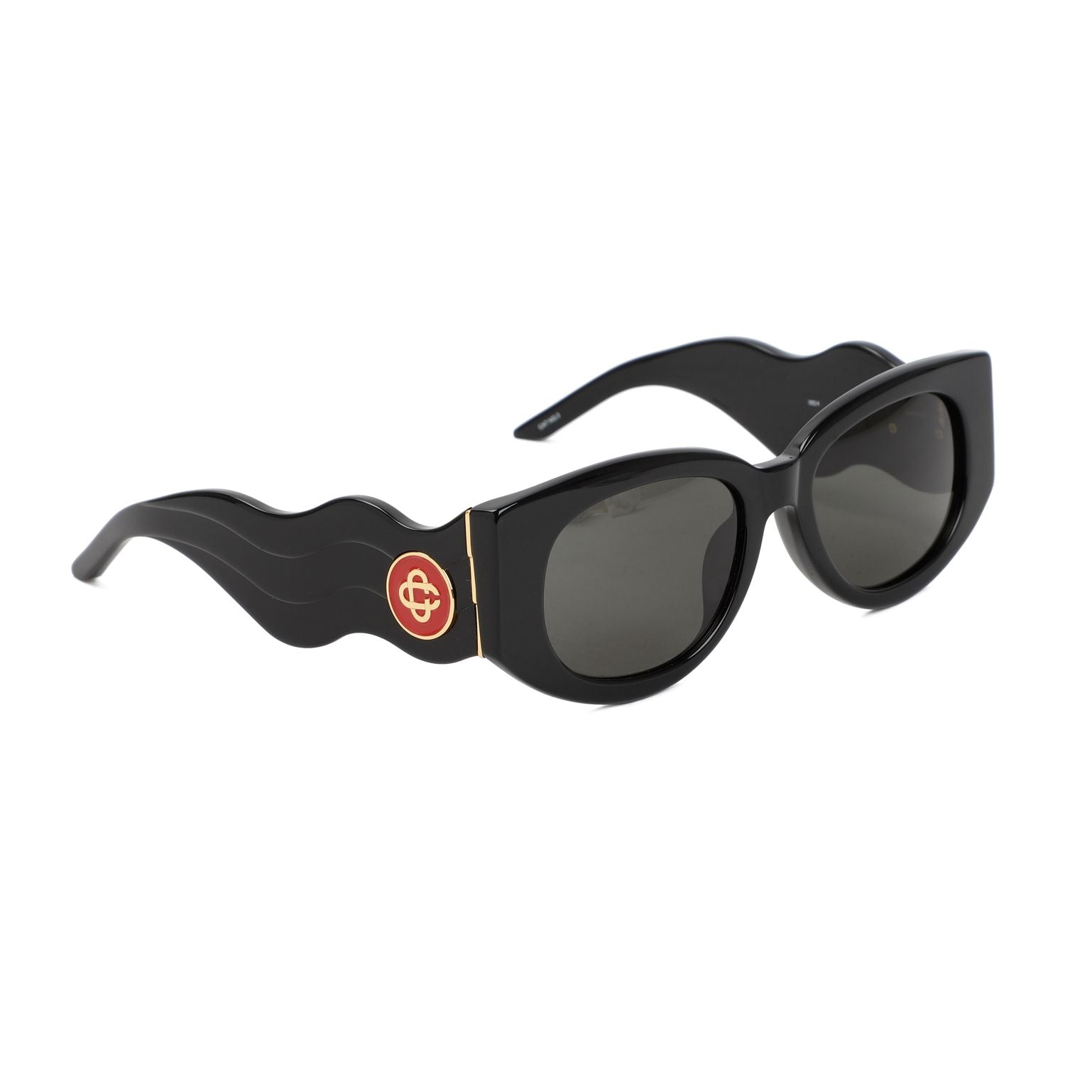 Metal Oval Wave Sunglasses