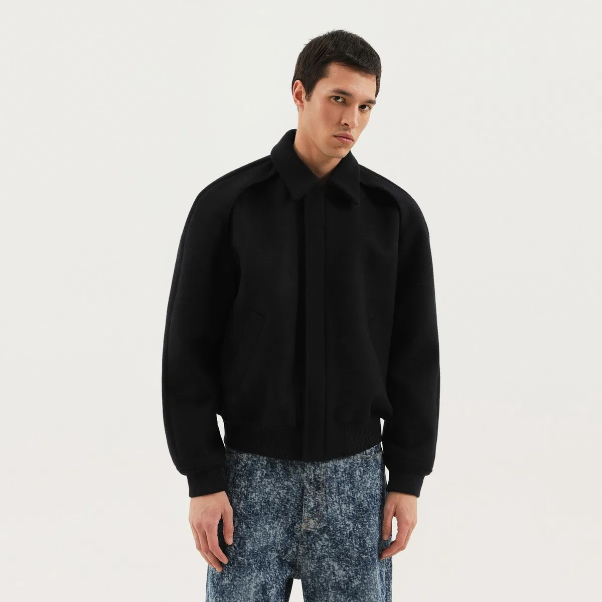 Magic Bomber In Blue Wool