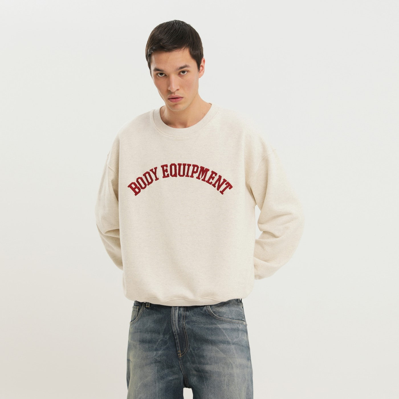 White Body Equipment Crew Neck Sweatshirt
