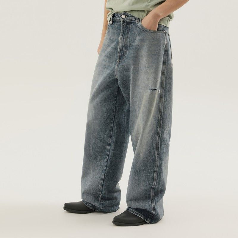 Rhodesian Pants In Stone Blue Denim
