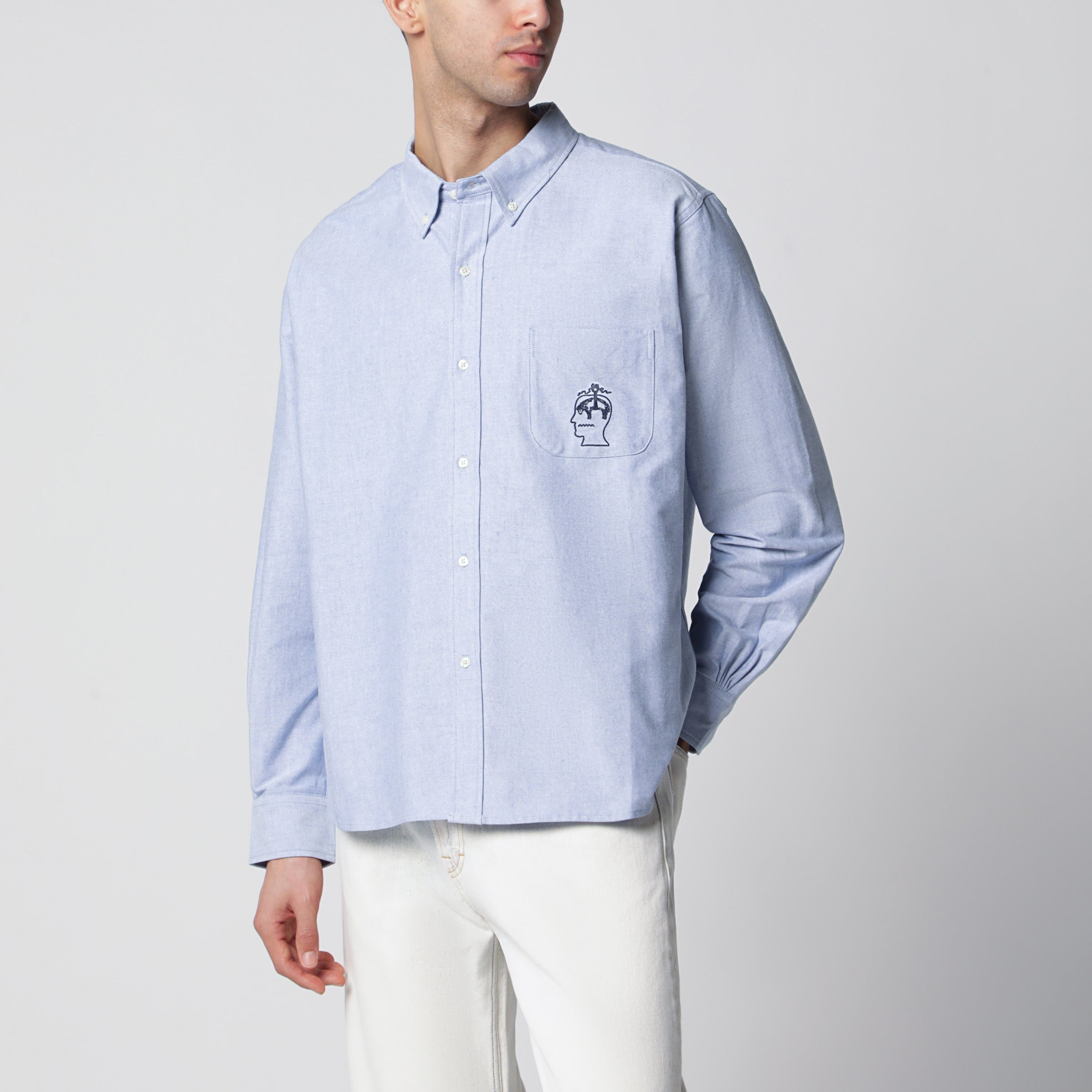 Light Blue Buttondown Cotton Shirt