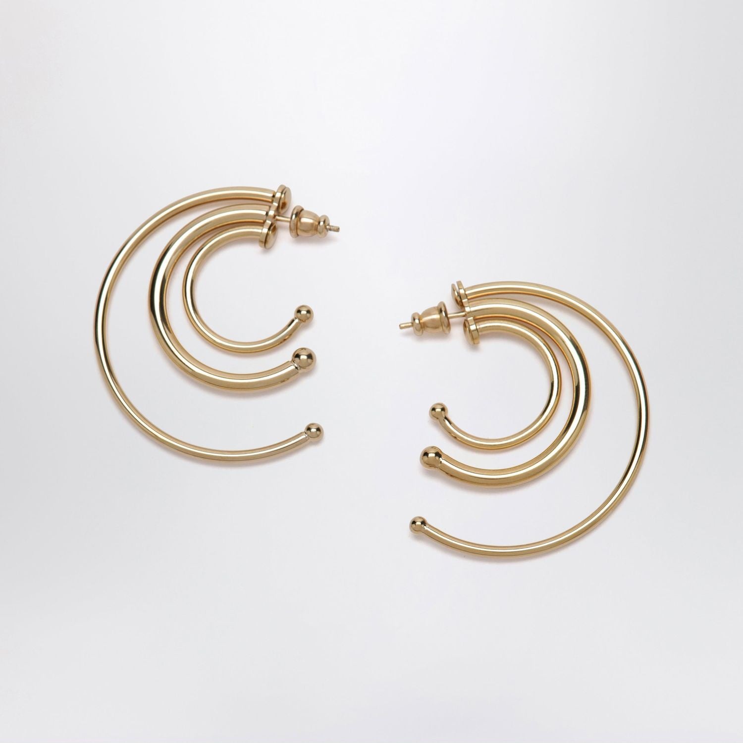 Goldtone Multihoop Earrings