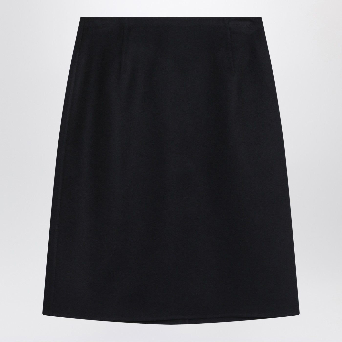 Vivian Navy Blue Cashmere Skirt