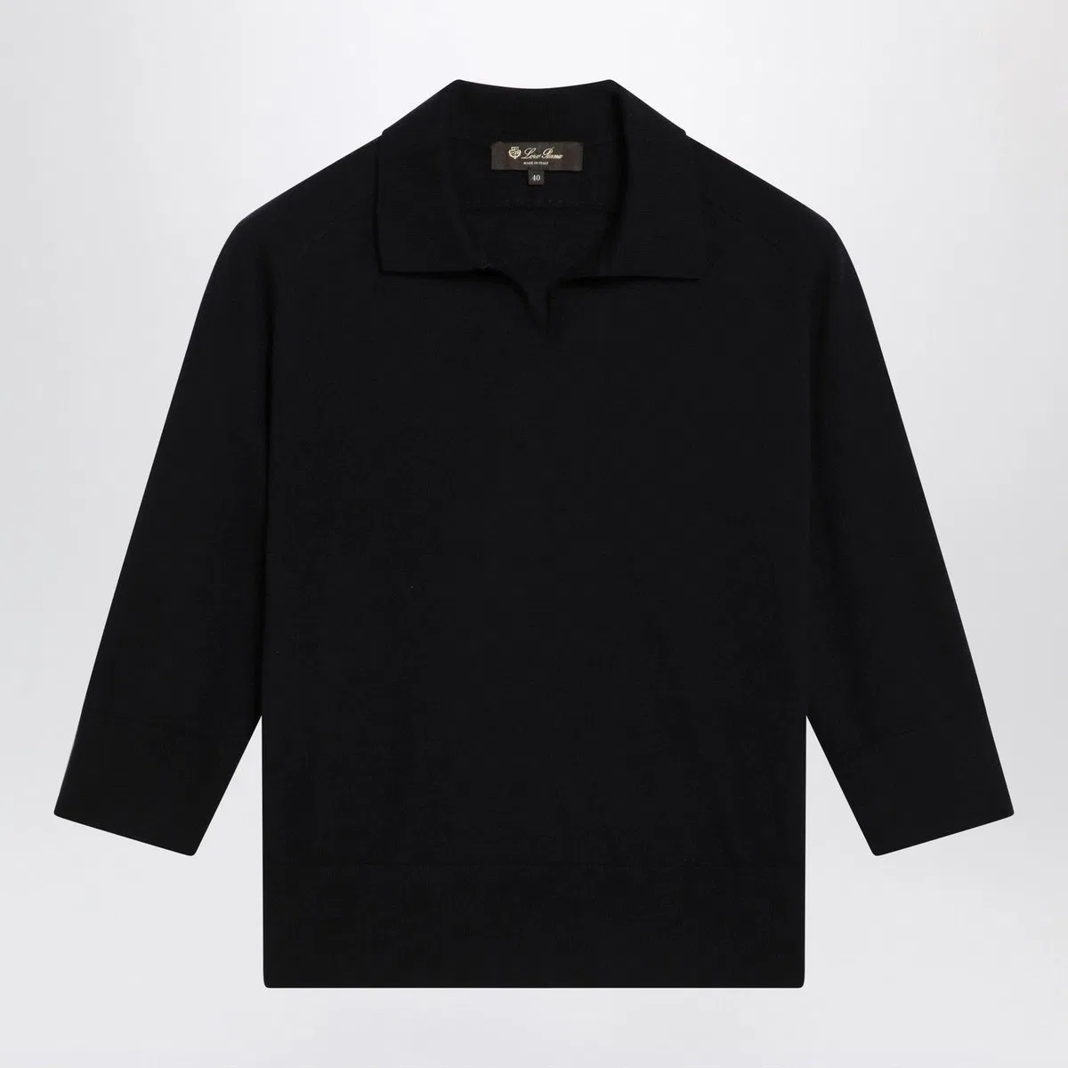 Navy Cashmere Polo