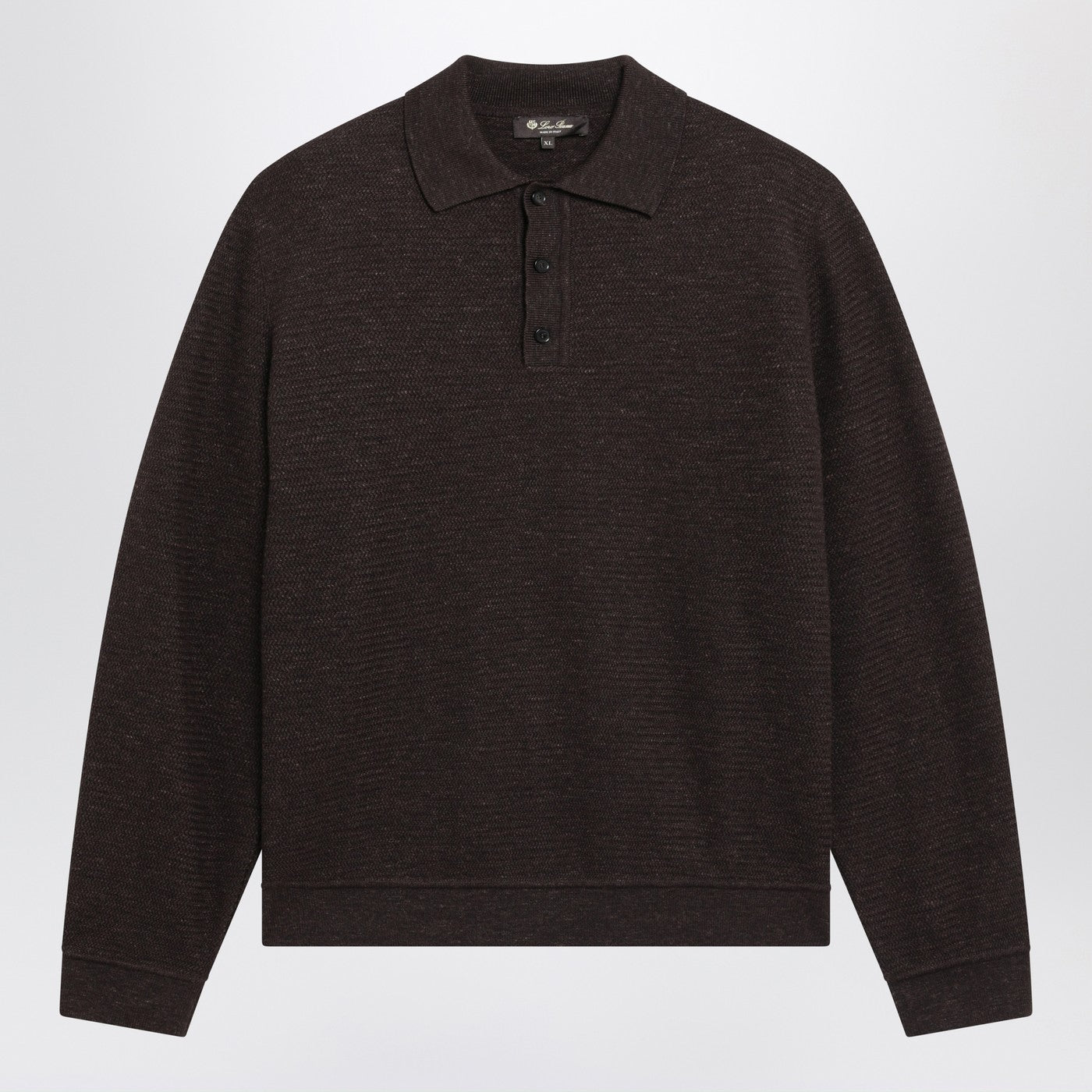 Gokarna Brown Woolblend Polo Shirt