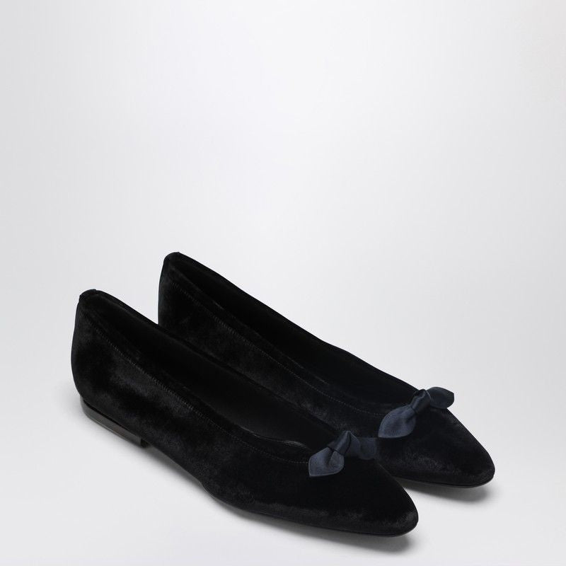 Primula Ballet Flats In Black Velvet