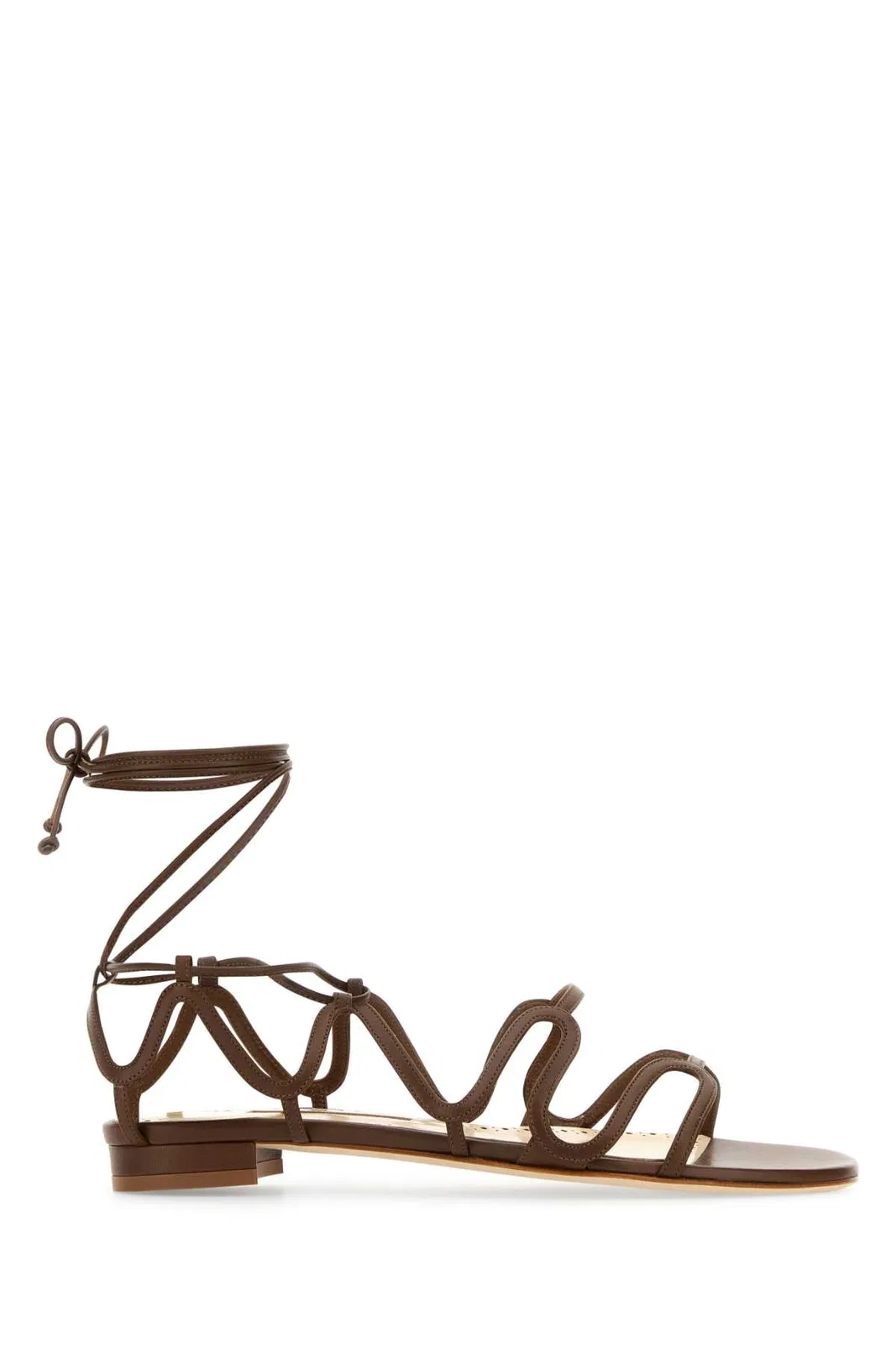 Brown Leather Fawda Sandals