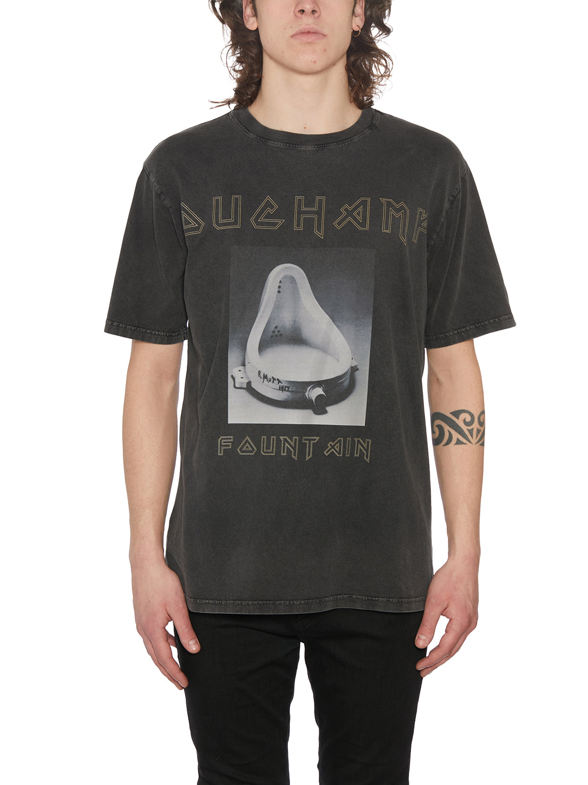 T-Shirt Girocollo In Cotone
