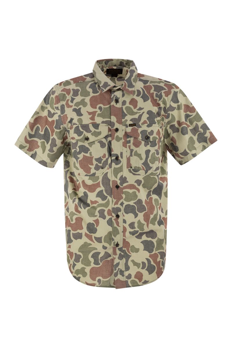Twin Lakes - Shirt With Camouflage Patch Pockets