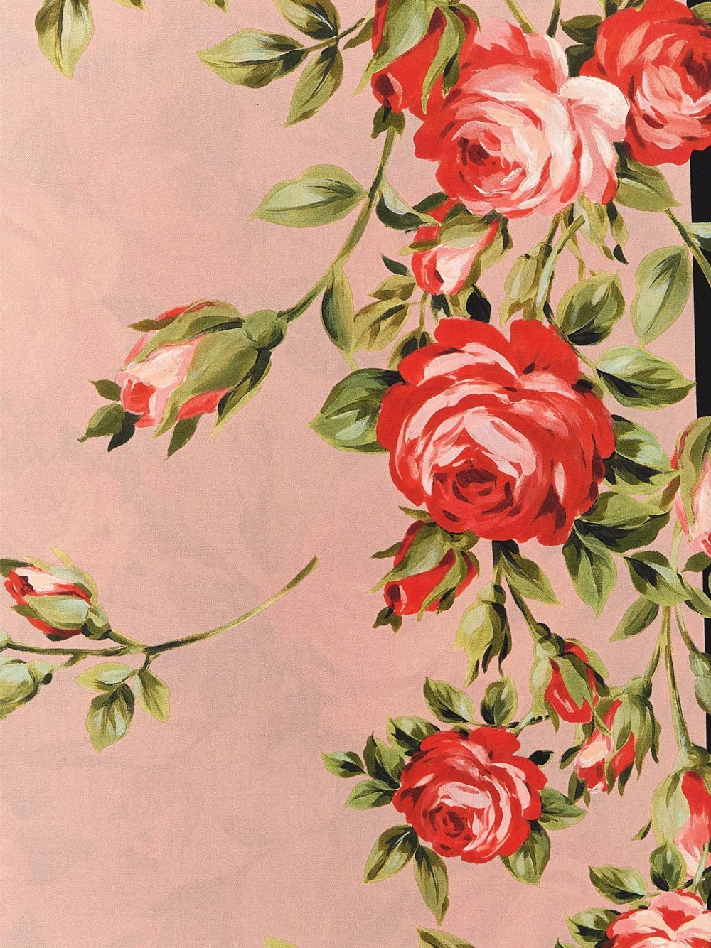 Dolce & Gabbana Pink Scarf With Pink Flowers