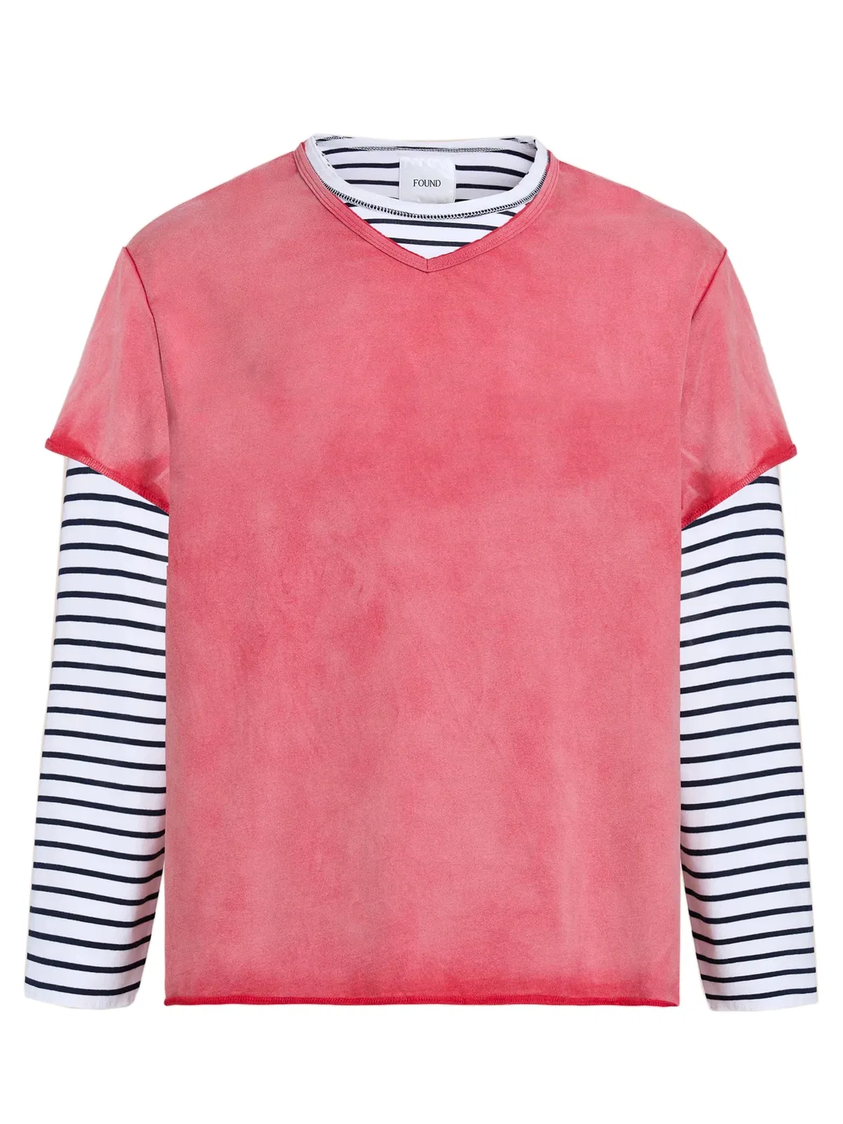 Found Double Layer Ls Tee In Rosso