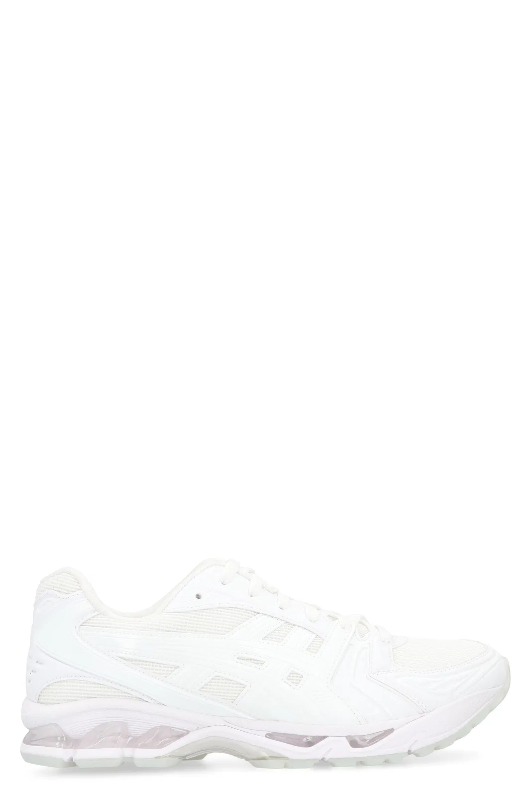 Shirt Low-Top Sneakers Made Of Leather And Fabric.