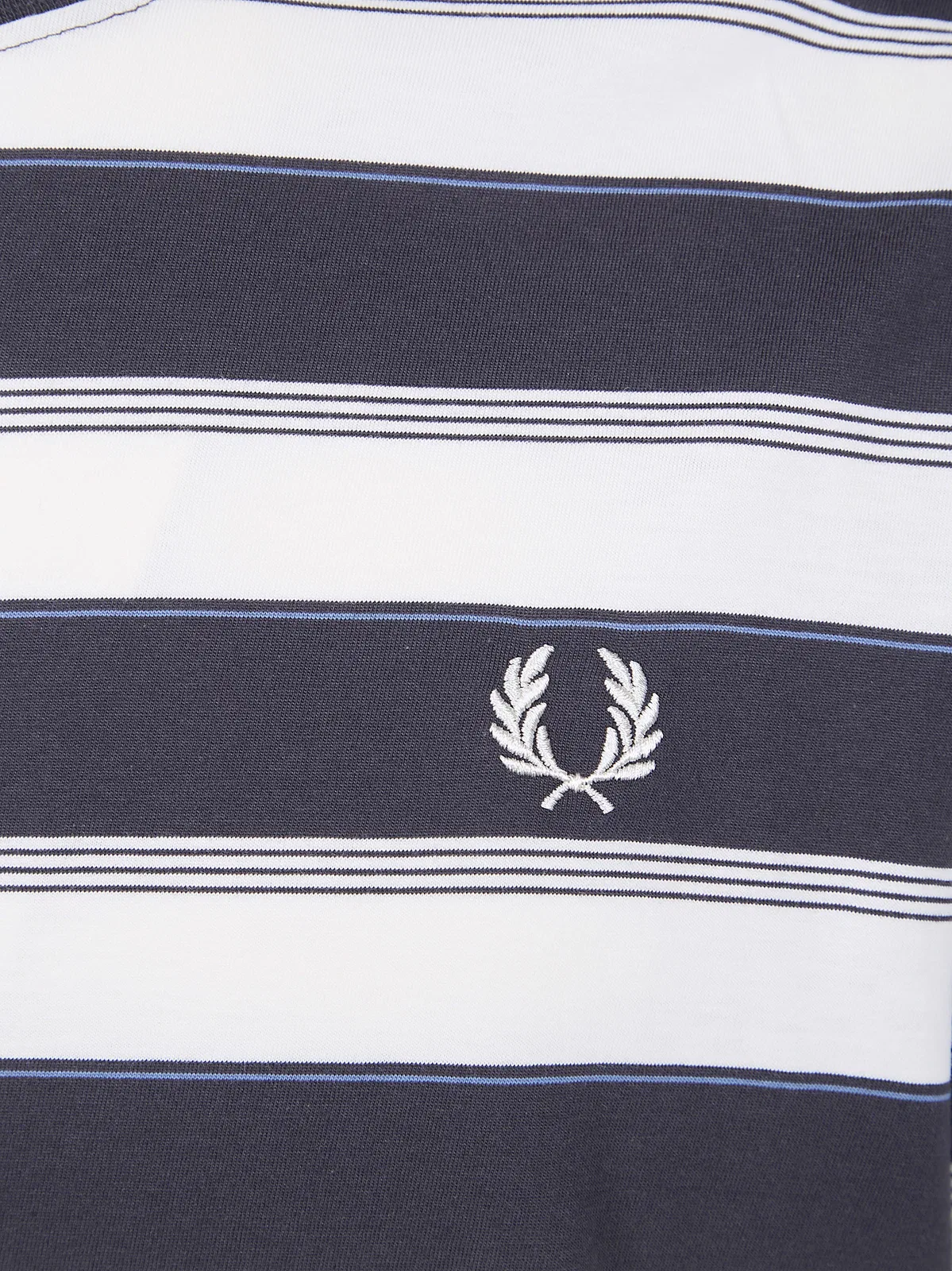 Fred Perry "" Fine Stripe T-shirt In Black