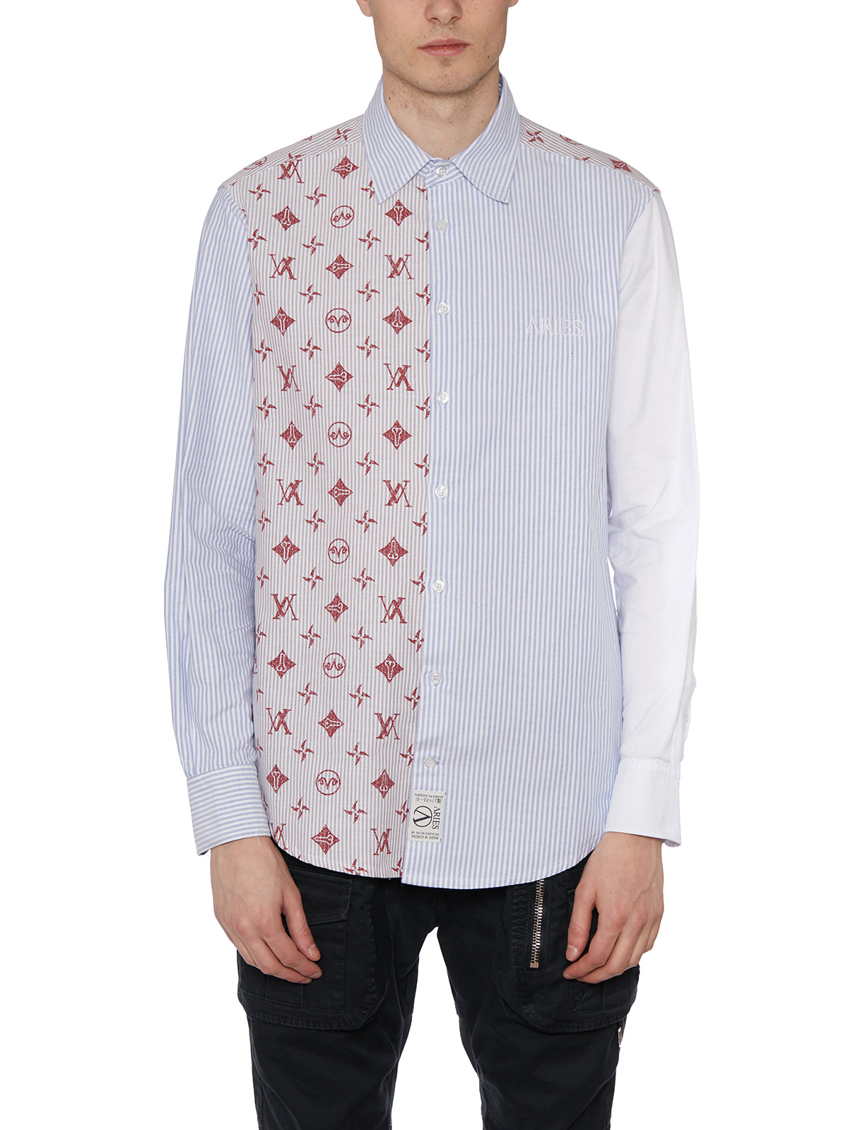 Camicia Patchwork In Cotone