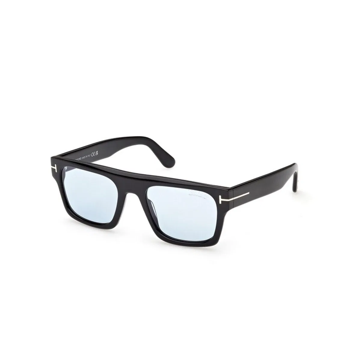 Eyewear Black Blue Acetate Sunglesses