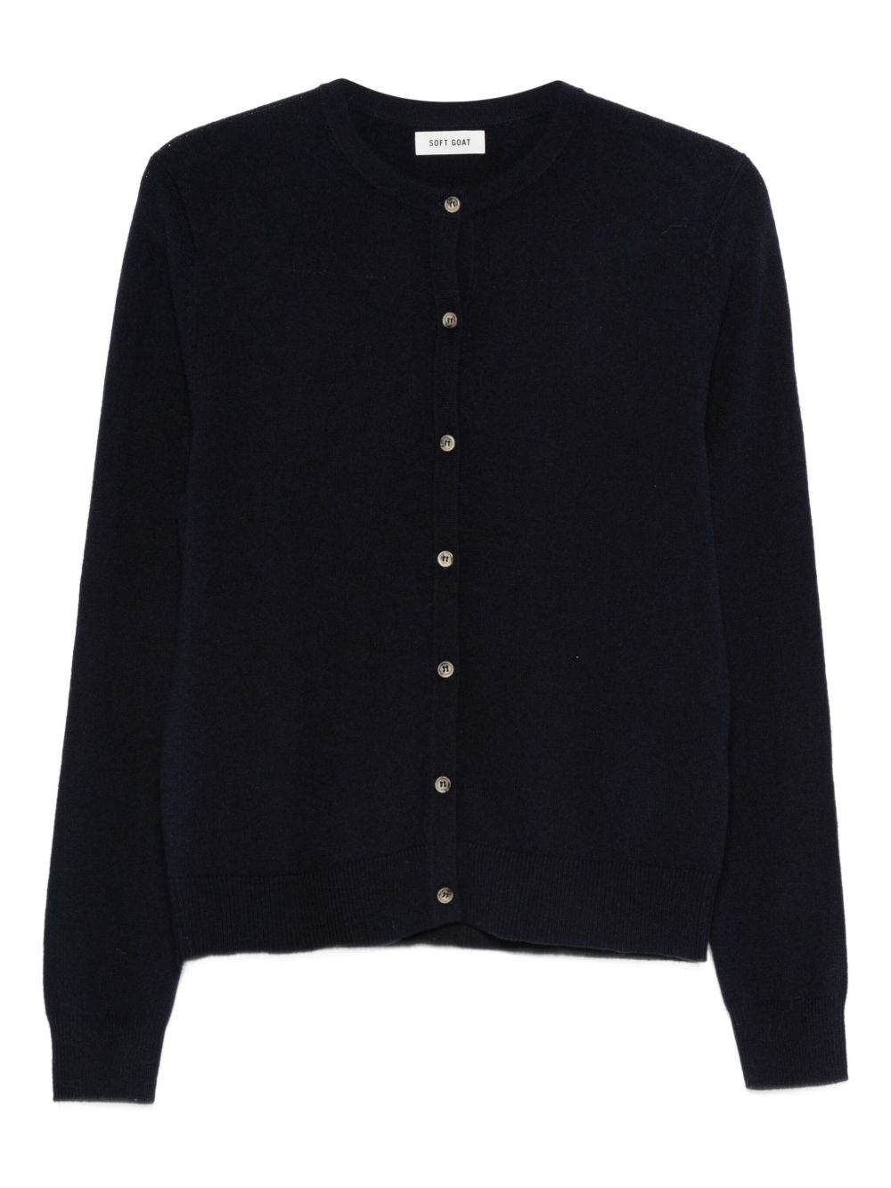 Button Fastening Ribbed Sweater