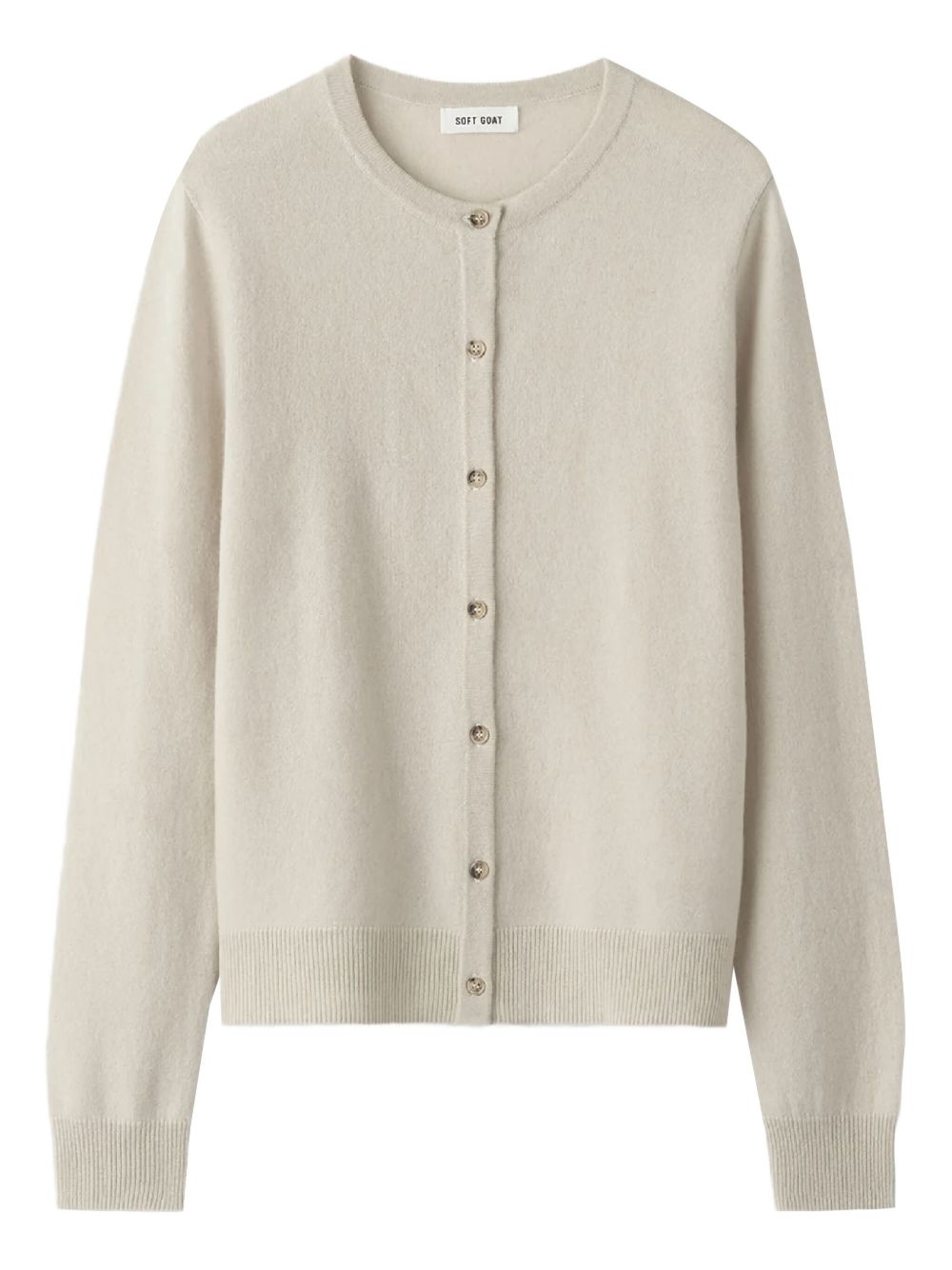 Button Fastening Ribbed Sweater