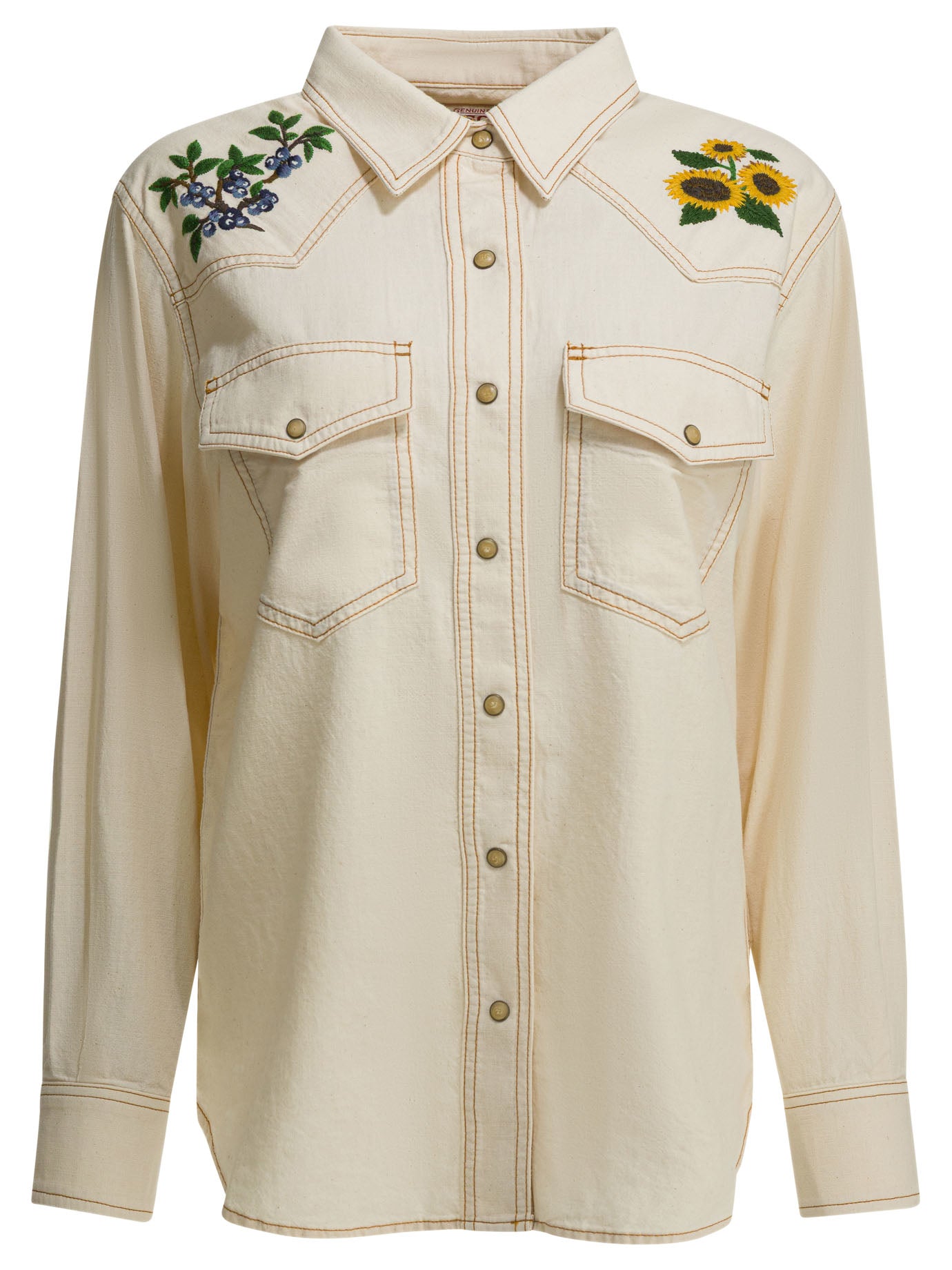 "Embroidered Western" Casual Shirt