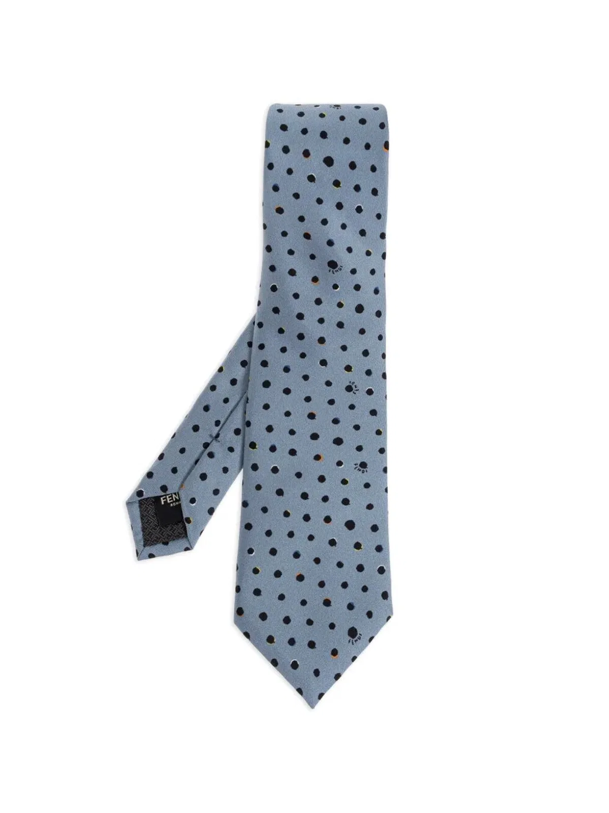 Falena Micro Dots Pattern Silk Tie