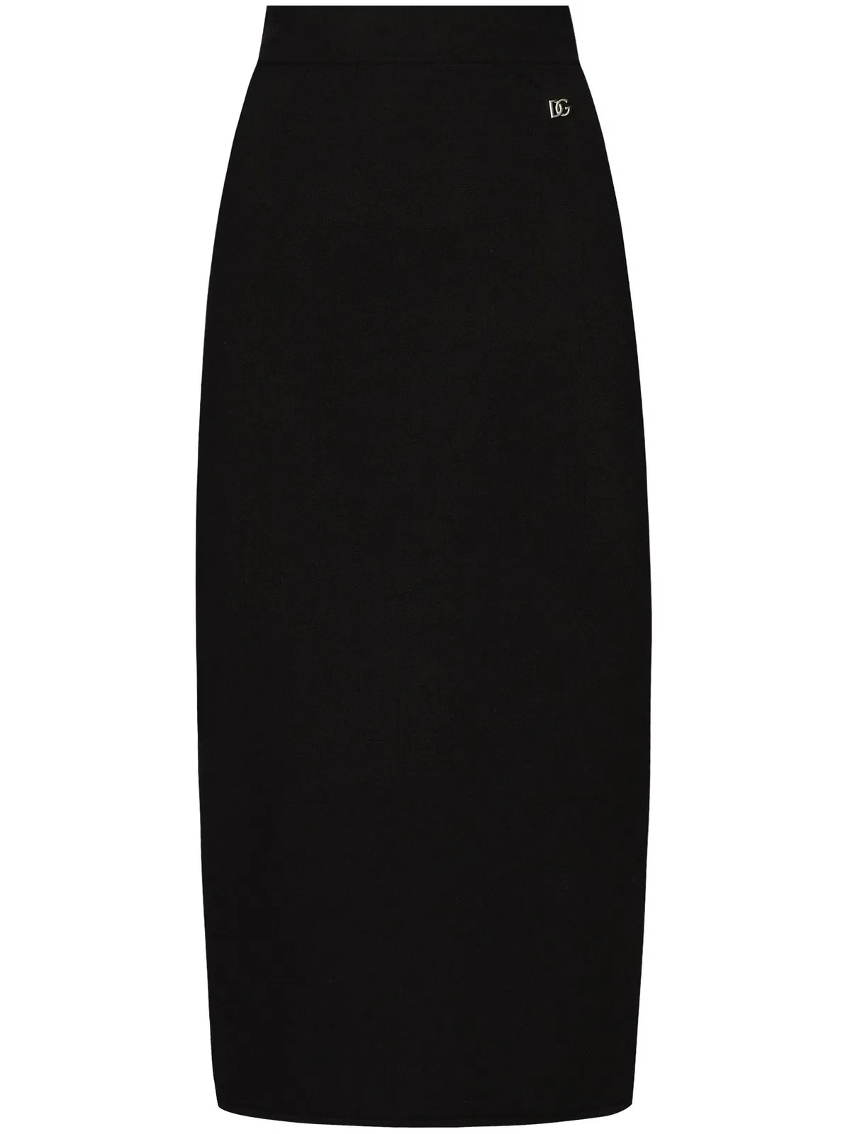 Dolce & Gabbana Black Longuette Viscose Skirt