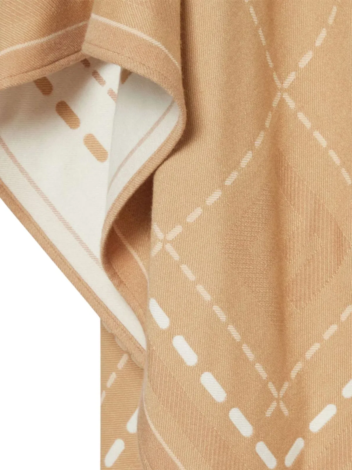 Fendi Embroidered Wool Cape For Women In Brown